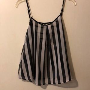 Black and White Stripe Blouse